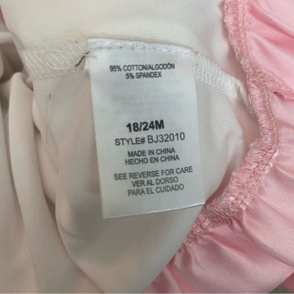 Vintage Betsey Johnson Faux Fur Sweater Top Pink Satin Trim And Bow Size 18-24M - Picture 5 of 5